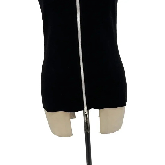 Capsule 121 The Star Vest Black Ribbed Knit Tank Top Zip Front Size Small - Picture 5 of 14